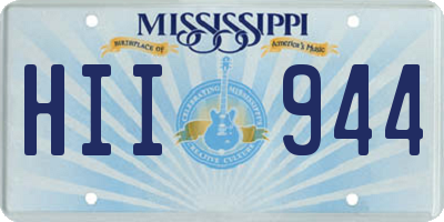 MS license plate HII944