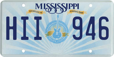 MS license plate HII946