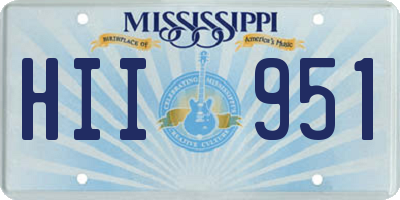 MS license plate HII951