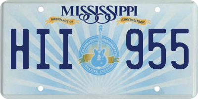 MS license plate HII955