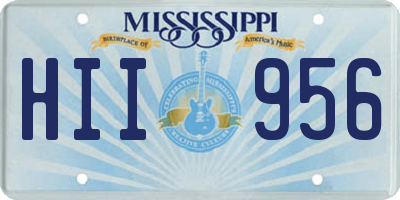 MS license plate HII956