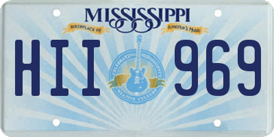 MS license plate HII969