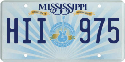 MS license plate HII975