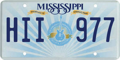 MS license plate HII977