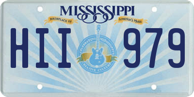 MS license plate HII979