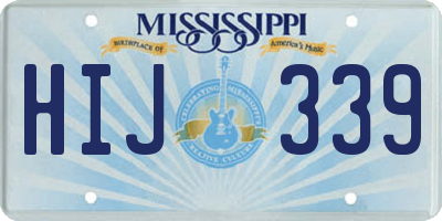 MS license plate HIJ339