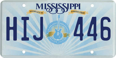 MS license plate HIJ446