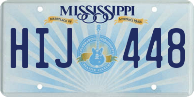 MS license plate HIJ448