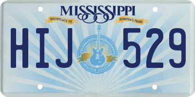 MS license plate HIJ529