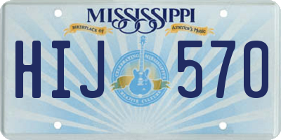 MS license plate HIJ570
