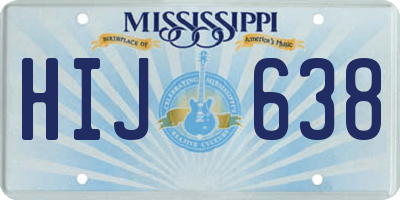MS license plate HIJ638