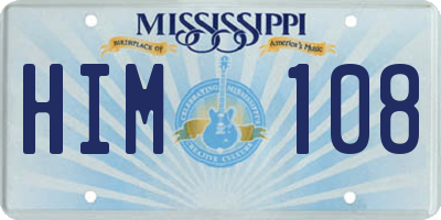 MS license plate HIM108