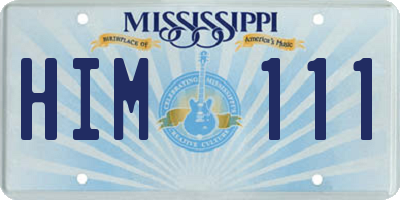 MS license plate HIM111