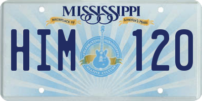 MS license plate HIM120