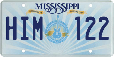 MS license plate HIM122