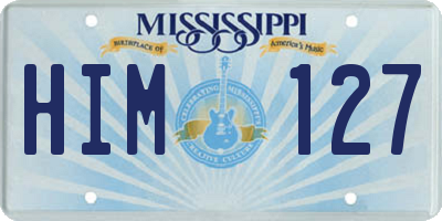 MS license plate HIM127