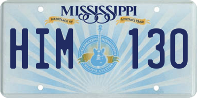 MS license plate HIM130