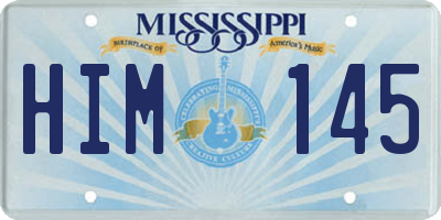 MS license plate HIM145