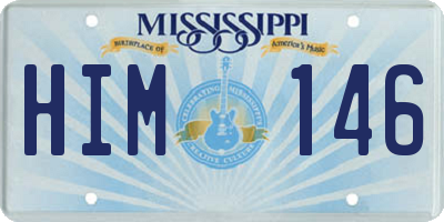MS license plate HIM146