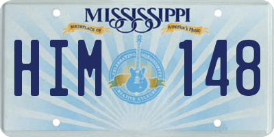 MS license plate HIM148