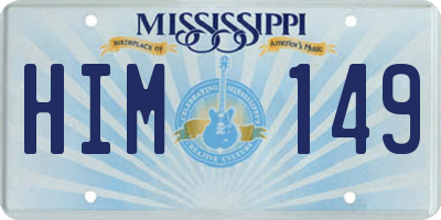 MS license plate HIM149