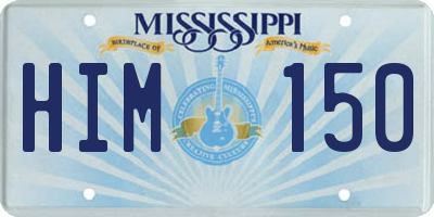 MS license plate HIM150