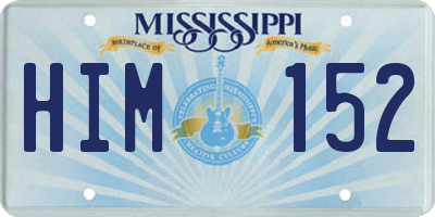 MS license plate HIM152
