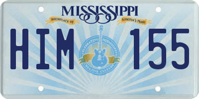MS license plate HIM155