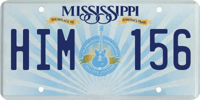 MS license plate HIM156