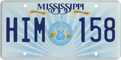 MS license plate HIM158