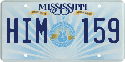 MS license plate HIM159