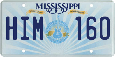 MS license plate HIM160