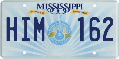 MS license plate HIM162