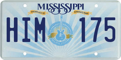 MS license plate HIM175