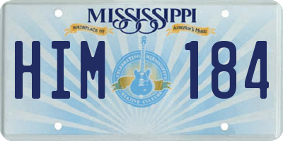 MS license plate HIM184