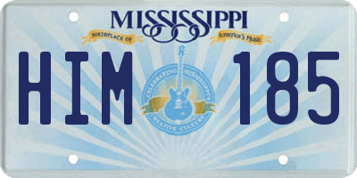 MS license plate HIM185