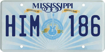 MS license plate HIM186