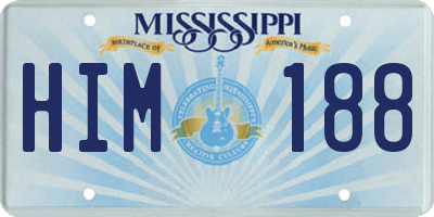 MS license plate HIM188