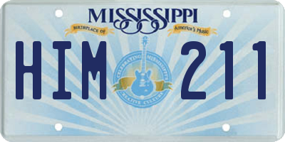 MS license plate HIM211