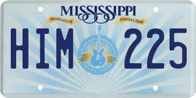 MS license plate HIM225