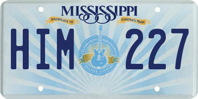 MS license plate HIM227