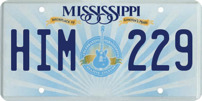 MS license plate HIM229