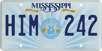 MS license plate HIM242