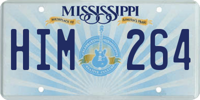 MS license plate HIM264