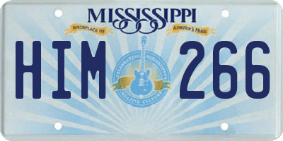MS license plate HIM266