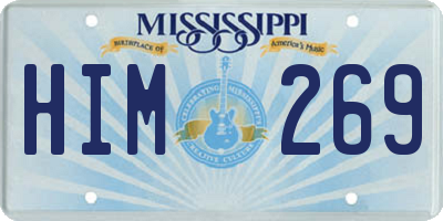 MS license plate HIM269