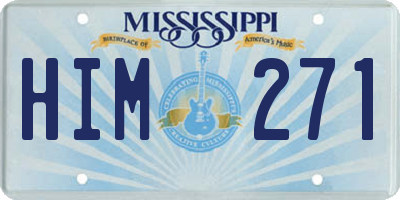 MS license plate HIM271
