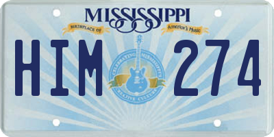 MS license plate HIM274