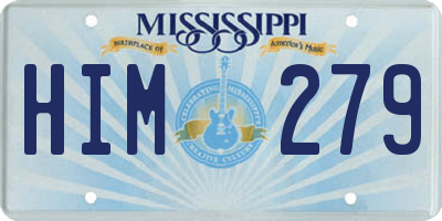 MS license plate HIM279