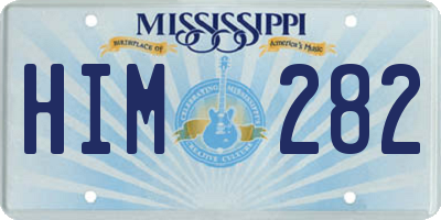 MS license plate HIM282